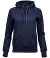 T5431 5431 Tee Jays Ladies Raglan Hooded Sweatshirt Navy colour image